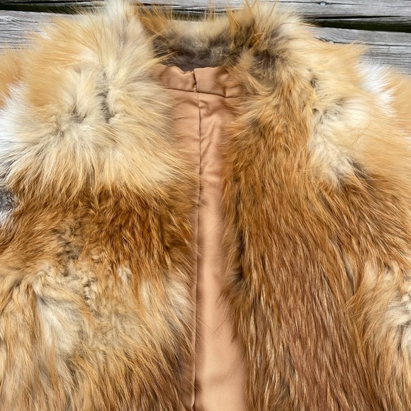Genuine Natural Fox Fur Coat By Greta Bast | Measurements In Description - Picture 2 of 10